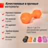 Гантель неопреновая UNIX FIT 2 кг Orange DBNEO2OGx2